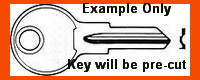 A 00A Key for COBALT BOAT IGNITIONS and Marine Applications